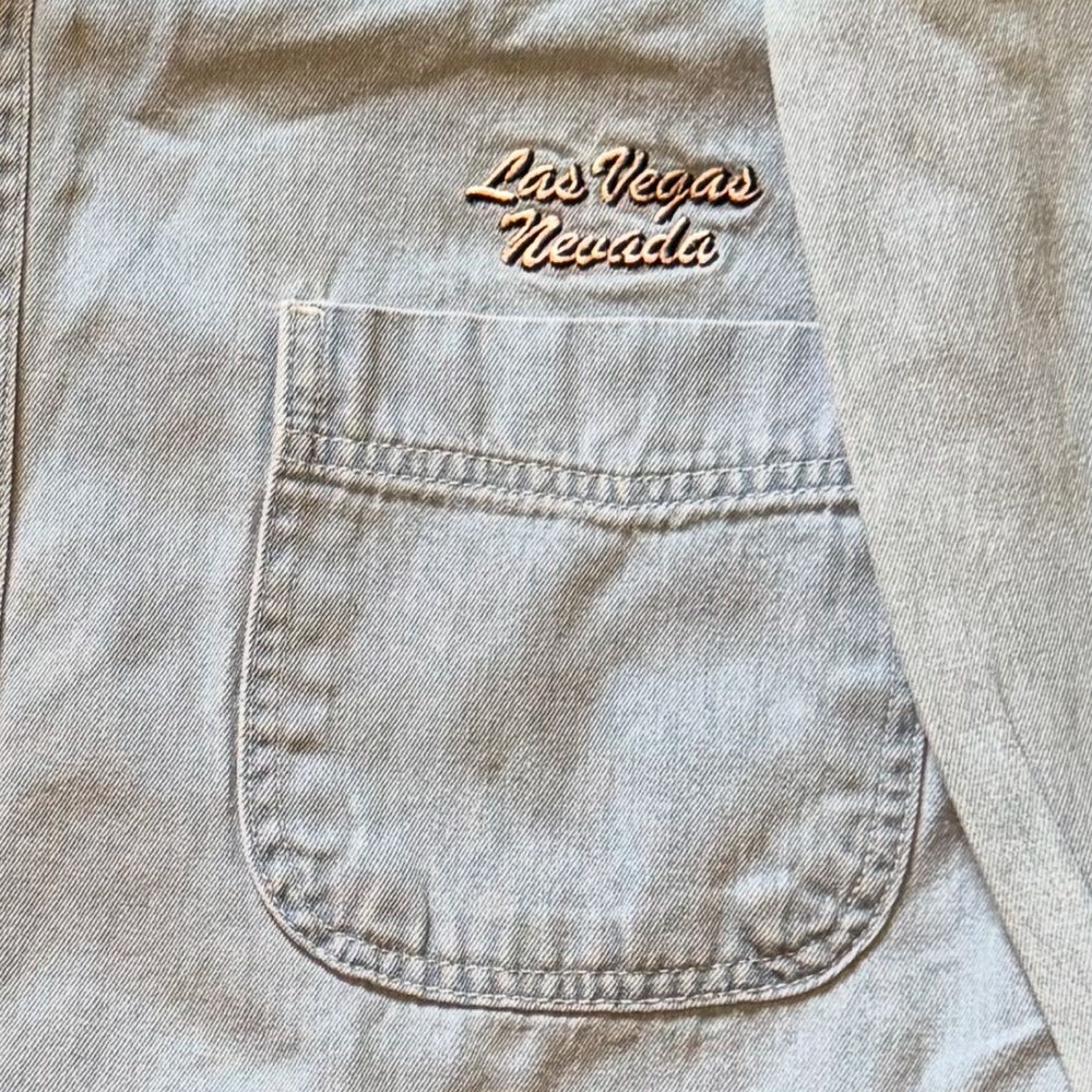 Vintage Vegas long Sleeve Jean Button up